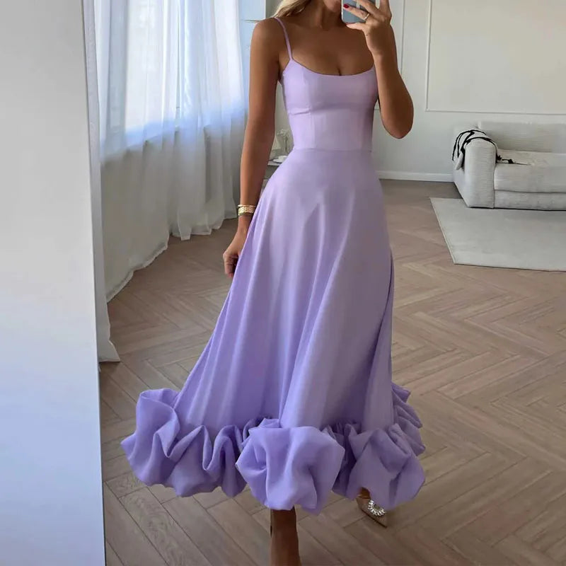 Vestido Maxi Plissado 