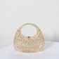 Bolsa Meia Lua Transparente Strass