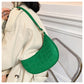 Bolsa Meia Lua de Couro Croco