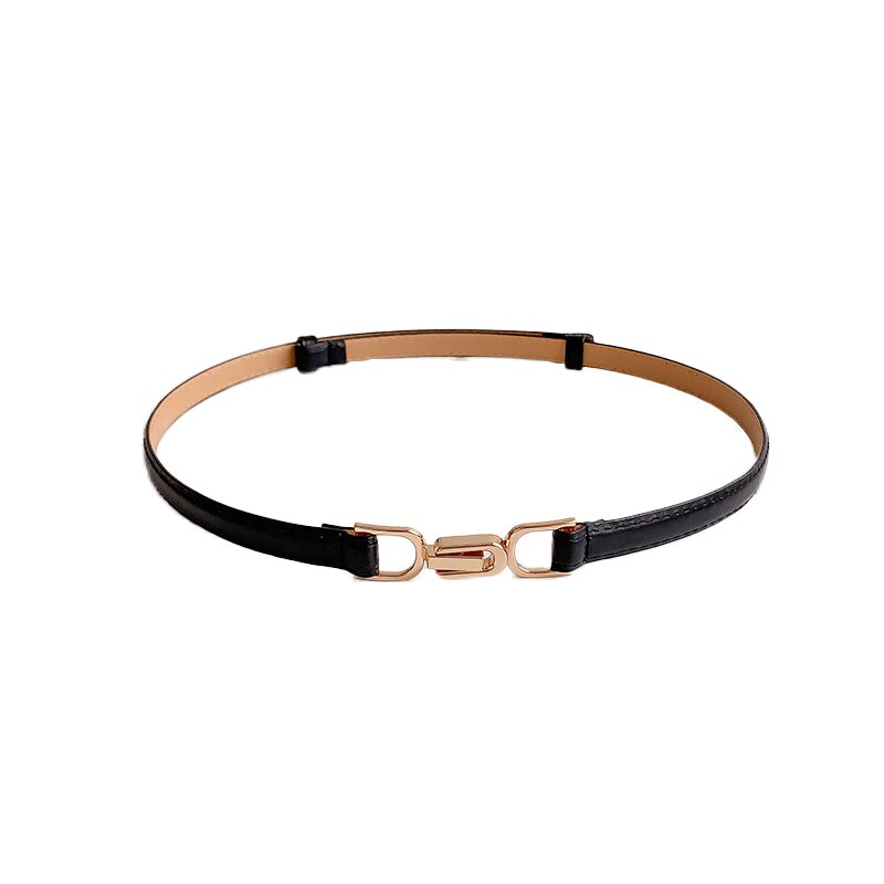 Cinto Couro Fino Feminino Fashion