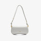 Bolsa Baguete de Couro Vintage