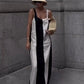 Vestido Longo Listrado