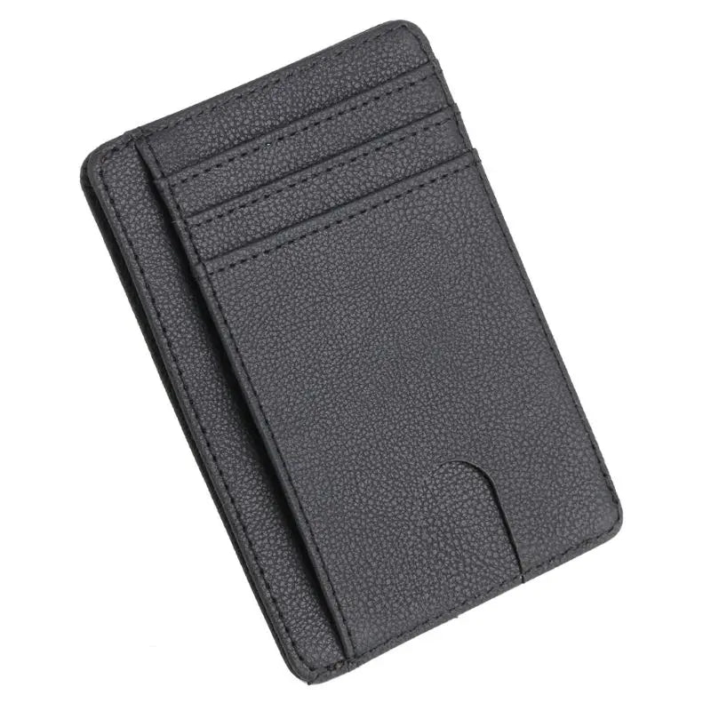 Carteira Minimalista Masculina RFID em Couro