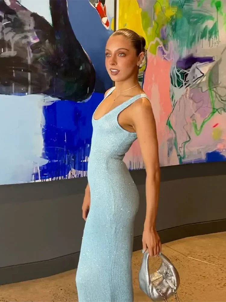 Vestido Maxi Lantejoula