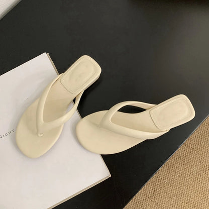  Chinelo Casual Minimalista Salto Baixo