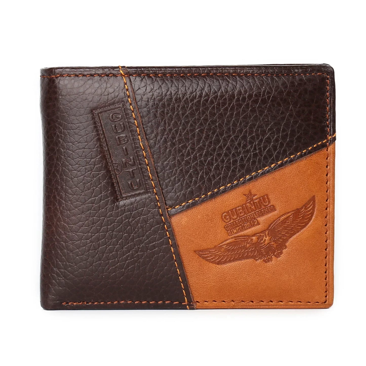 Carteira Masculina de Couro Genuíno com Zíper