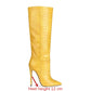 Pointed Toe Stiletto Boots for Women, Snake Pattern Sleeve, Long Tube Shoes, European and American Fashion, Winter