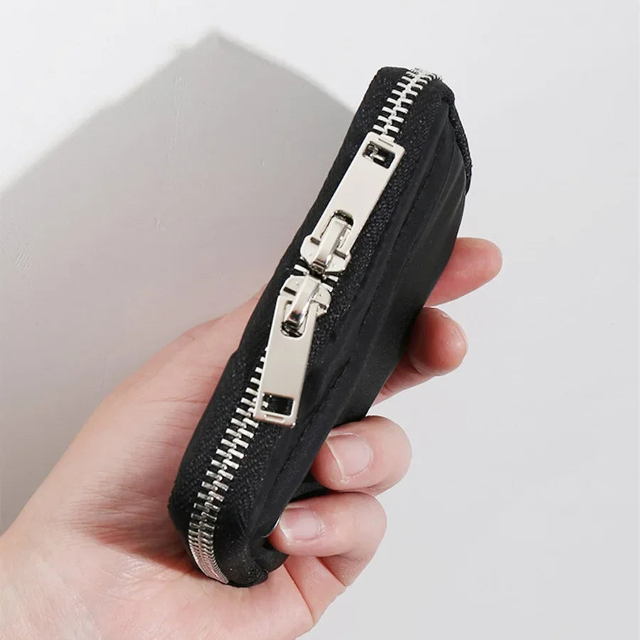 Carteira Masculina Compacta com Zíper