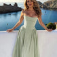  Vestido Longo Corset Retro 