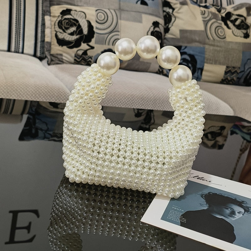  Bolsa Feminina de Pérolas