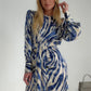 Vestido Vintage Manga Comprida