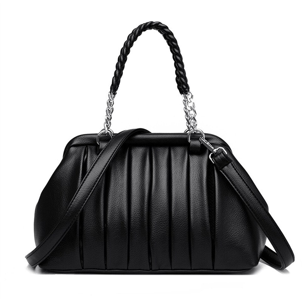  Bolsa de Ombro Feminina em Couro