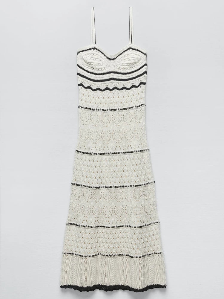  Vestido Tricô Longo