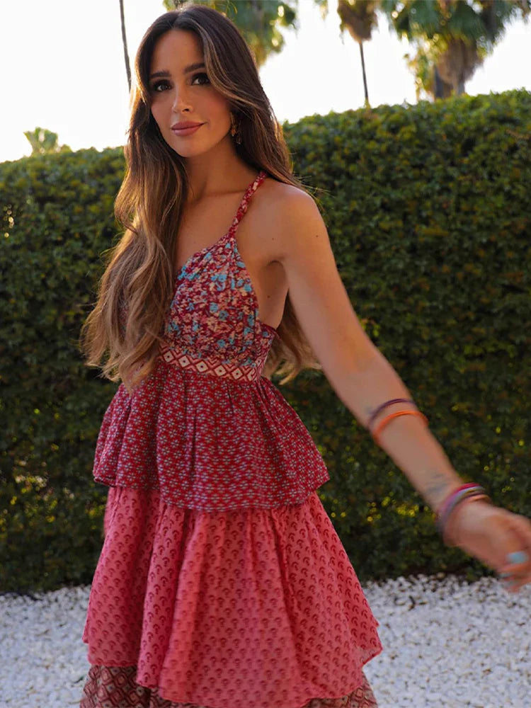  Vestido Longo com Babados