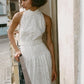 Vestido Laise Midi Bordado