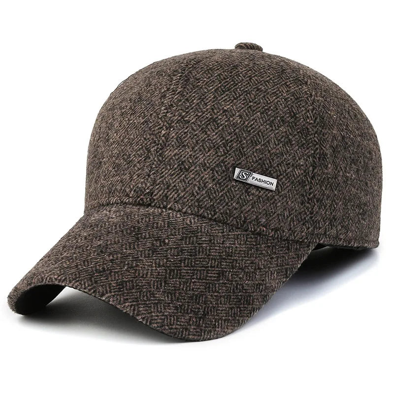 Boné Masculino de Inverno com Proteção de Orelhas