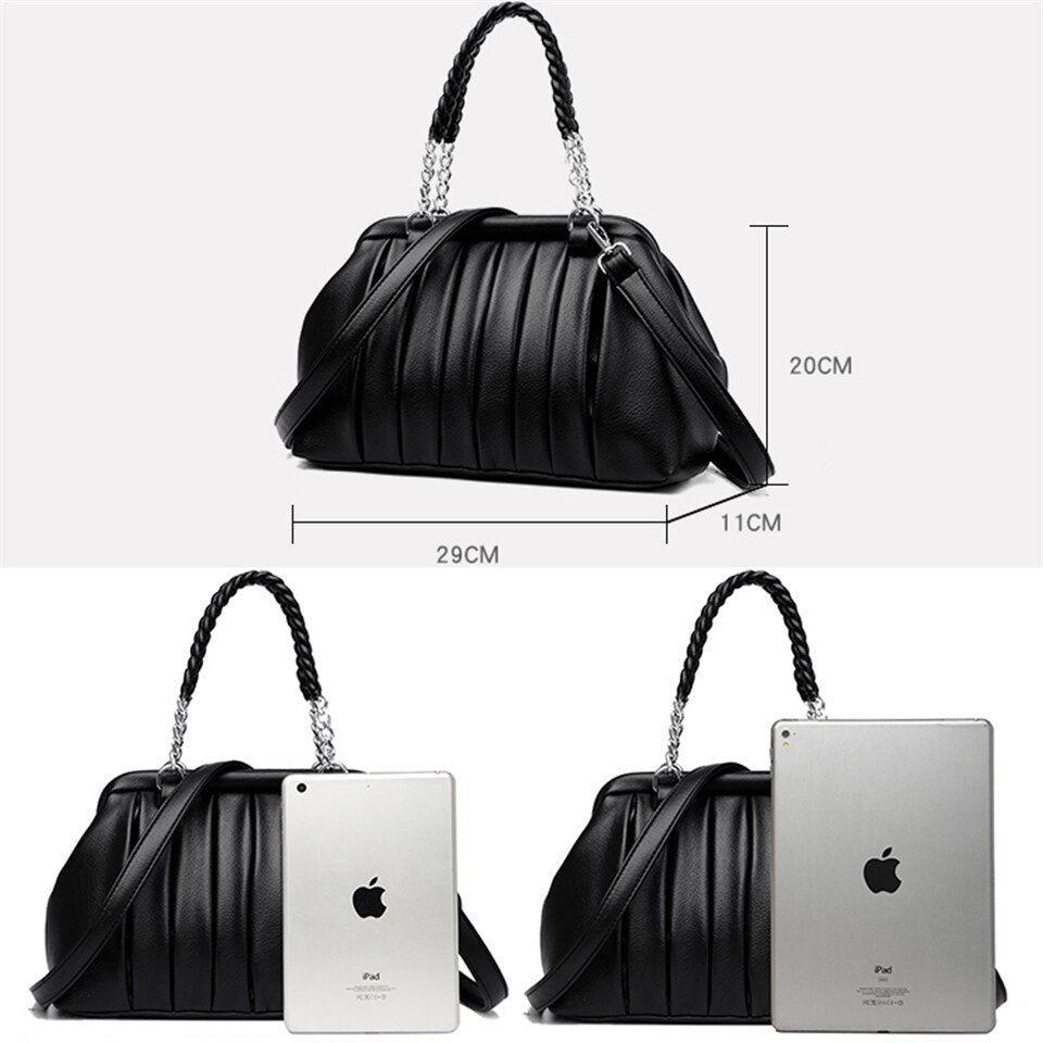  Bolsa de Ombro Feminina em Couro