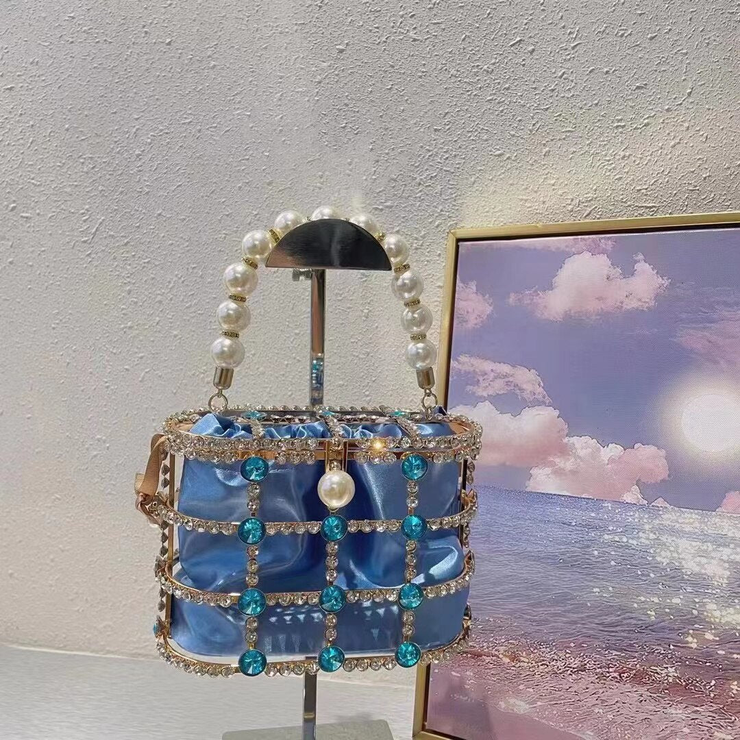 Bolsa de Balde Strass e Perola