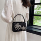 Mini Bolsa Caixa Quadrada Strass