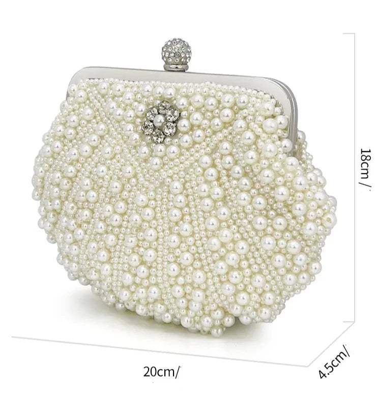 Clutch de Concha e Perolas