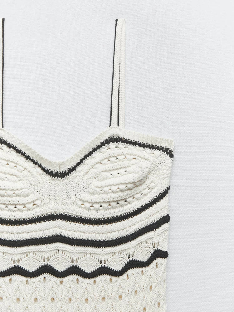  Vestido Tricô Longo
