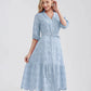   Vestido Laise Bordado com Cinto