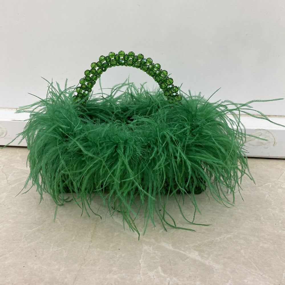  Bolsa Miçangas e Plumas