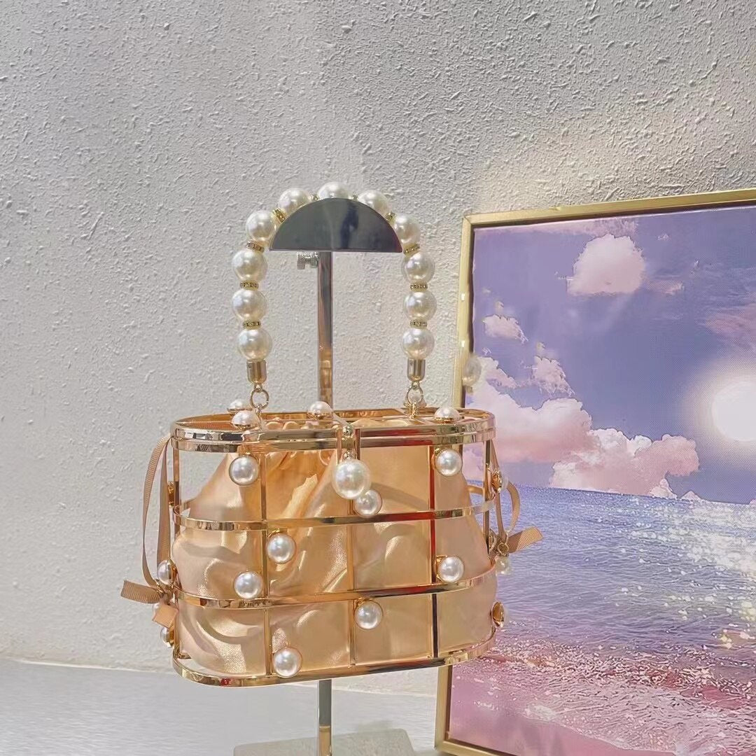 Bolsa de Balde Strass e Perola