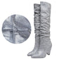 Bota Cano Alto Over The knee de Strass