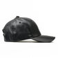 Boné de Couro Preto Masculino Estilo Hip Hop