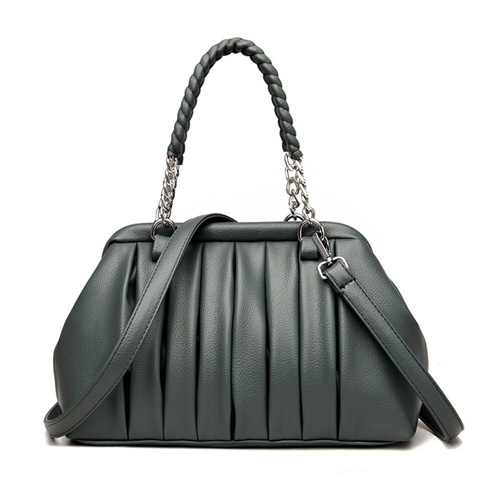  Bolsa de Ombro Feminina em Couro