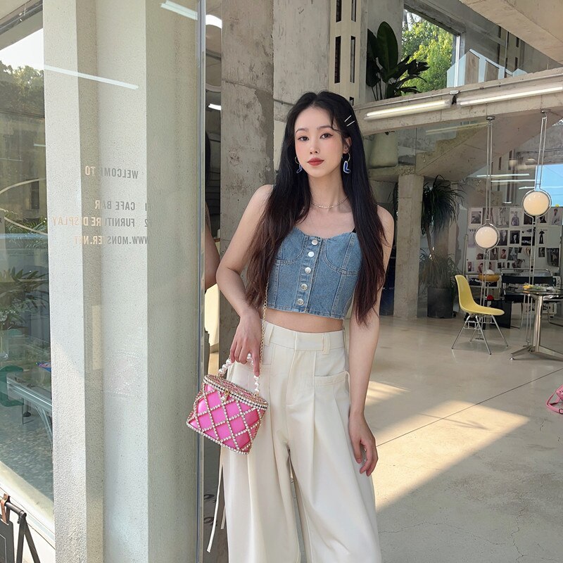 Bolsa de Balde Strass e Perola