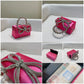 Mini Bolsa Strass Laço