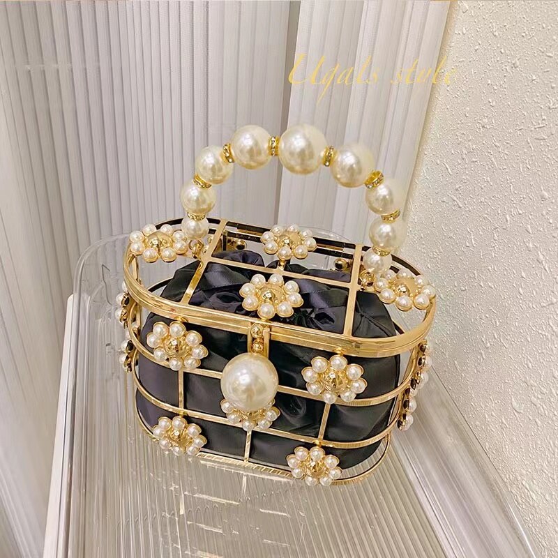 Bolsa de Balde Strass e Perola