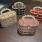 Bolsa de Balde Strass e Perola