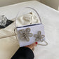 Mini Bolsa Caixa Quadrada Strass