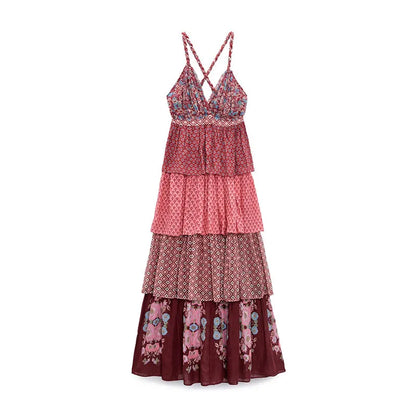   Vestido Longo com Babados