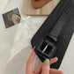 Cinto Feminino Couro Largo Preto