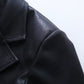 Blazer Cropped e Mini Saia Couro