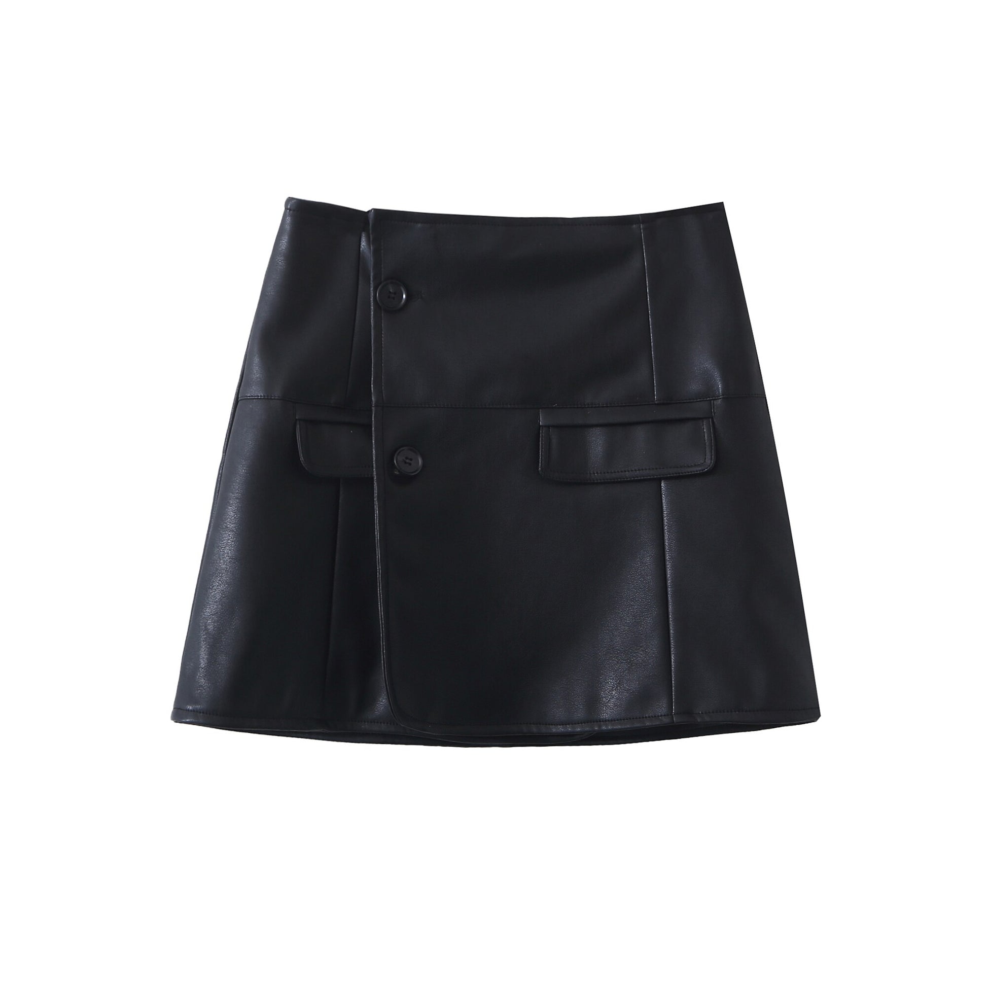 Blazer Cropped e Mini Saia Couro