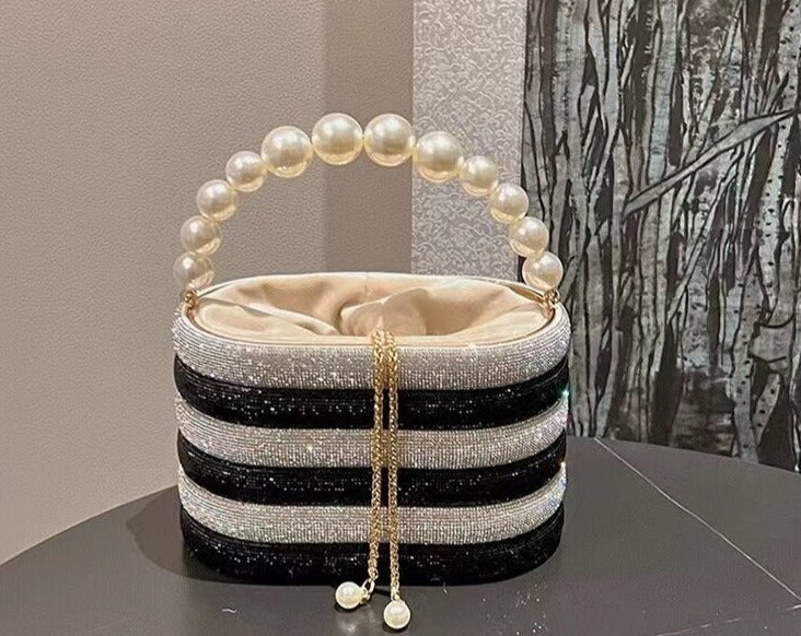 Bolsa de Balde Strass e Perola
