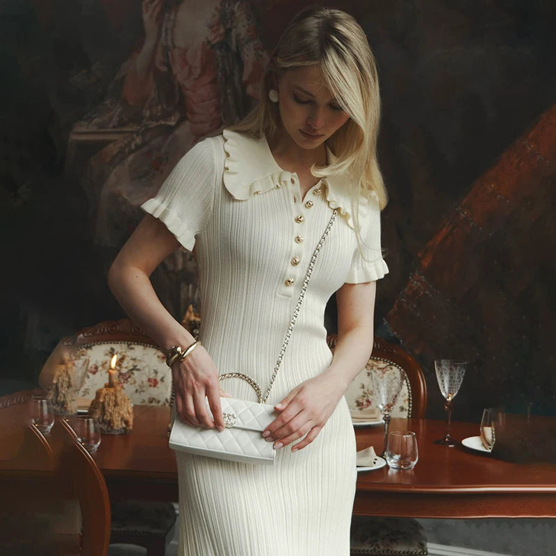 Vestido Gola Polo Vintage