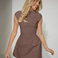  Vestido Curto Evase