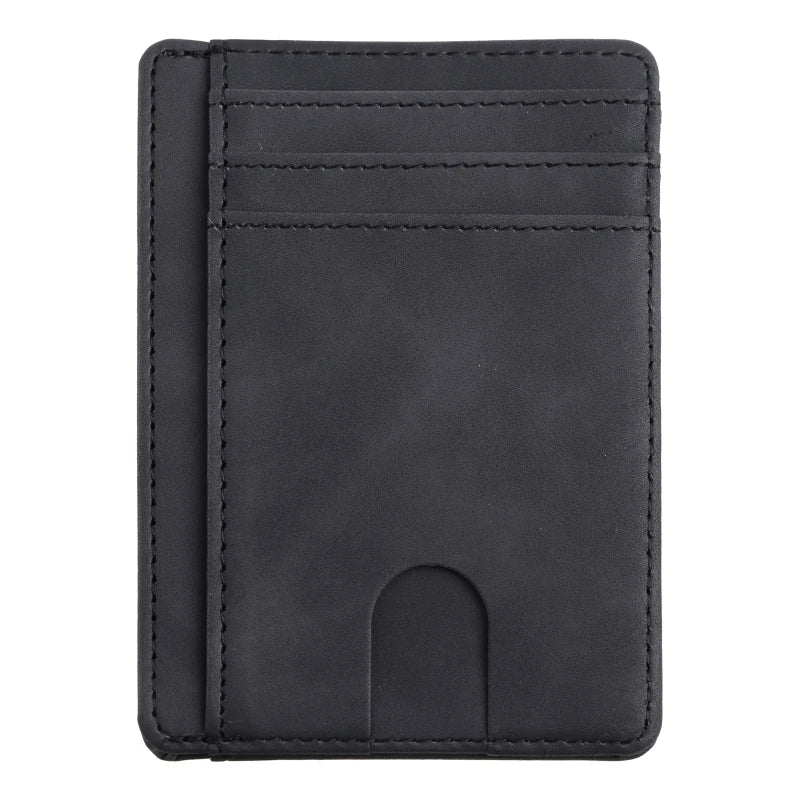 Carteira Minimalista Masculina RFID em Couro