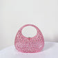 Bolsa Meia Lua Transparente Strass