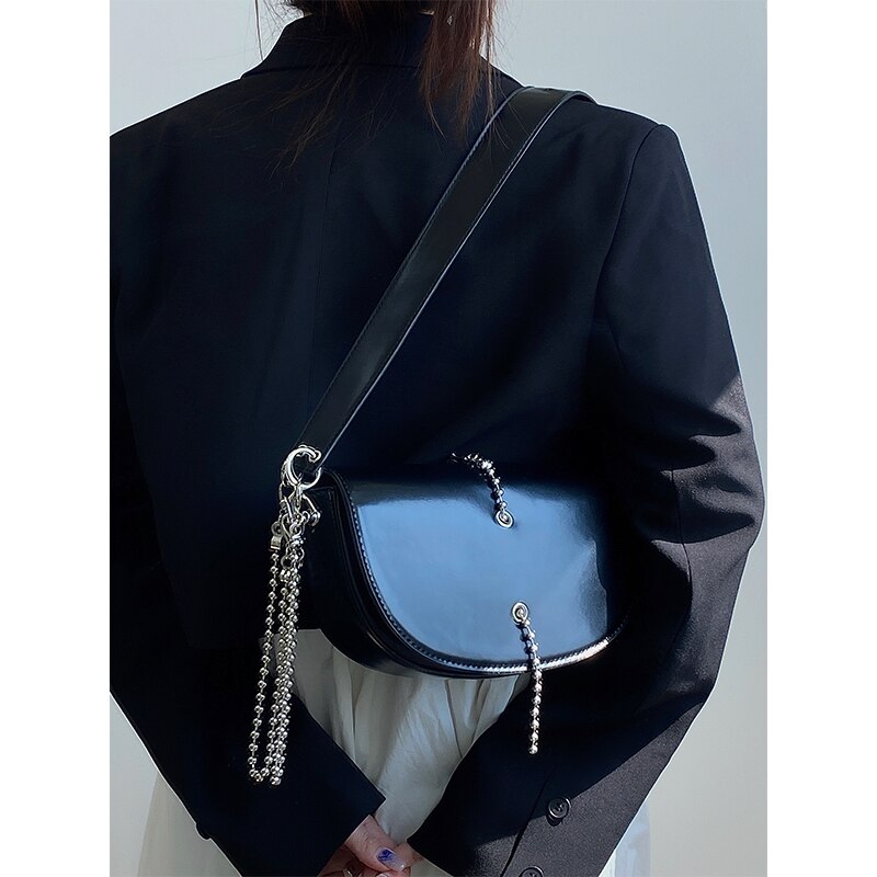 Bolsa de Couro Preta