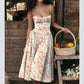  Vestido Longo Corset Retro 