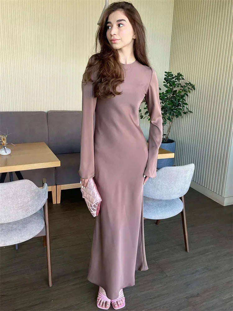 Vestido Maxi Cetim