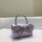 Mini Bolsa Strass Laço