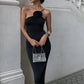  Vestido Maxi Floral Franzidos